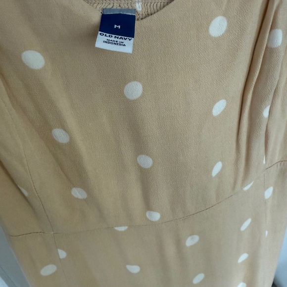 Chic Tan Polka Dot Maxi Dress - Picture 5 of 5